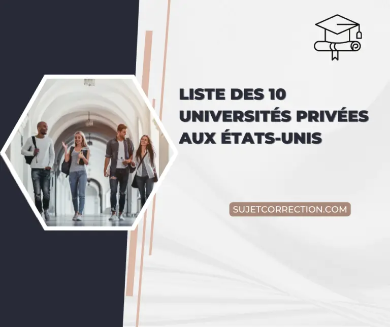 Liste des 10 universités privées aux États-Unis